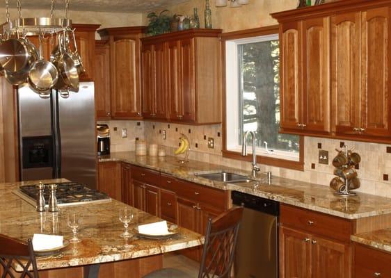 Granite Countertops and tile backsplash in Louisville, CO