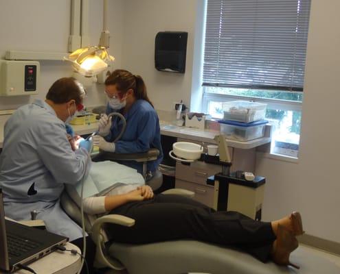 Dr. Feiler constructing a beautiful smile