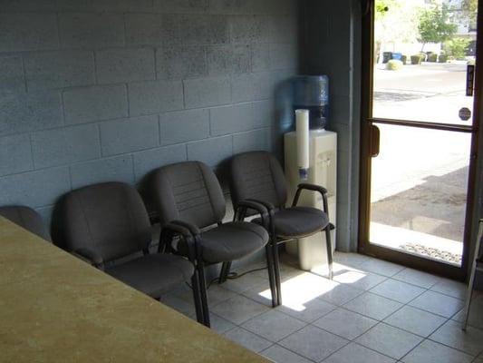 Air Conditioned waiting area.