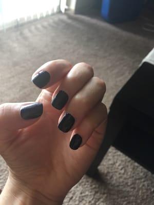 Dark blue nails by Orly