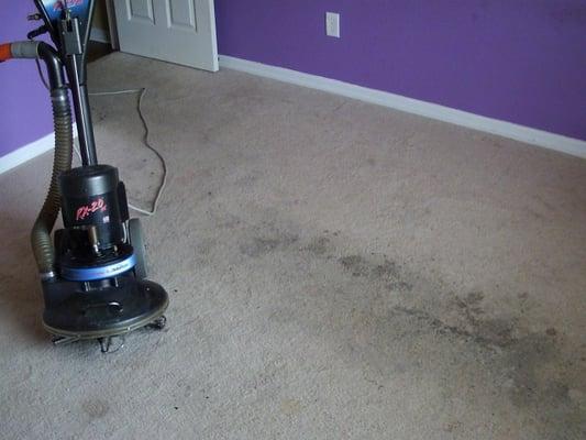 Dirty carpets before......