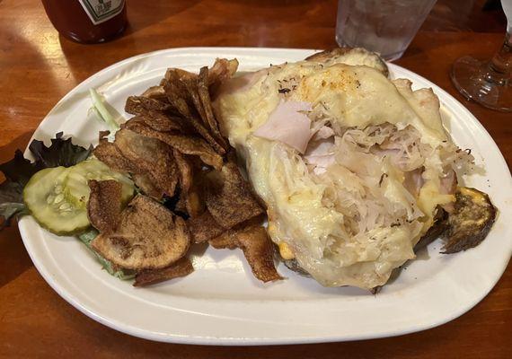 open face turkey reuben