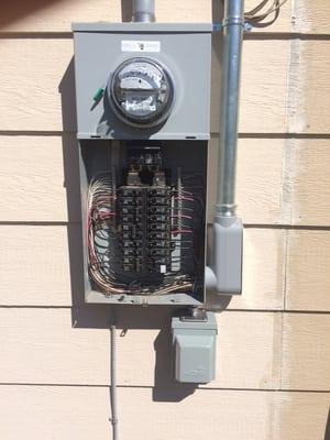 200 amp panel upgrade & 30 amp r.v. outlet