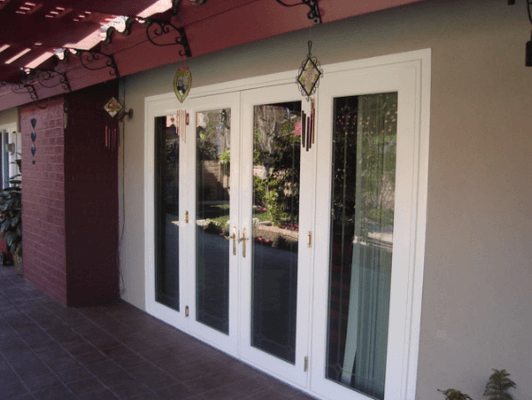 Beautiful sliding glass door replacement, Anlin Del Mar series hold a double lifetime warranty.