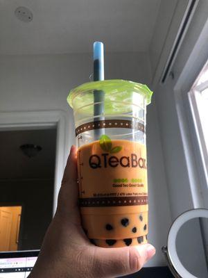 Chai tea with boba