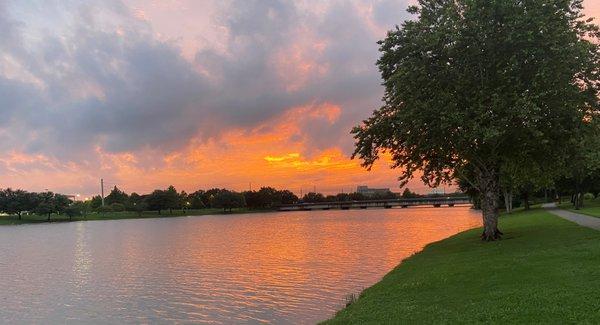 Amazing orange, pink and gray sky July 2021