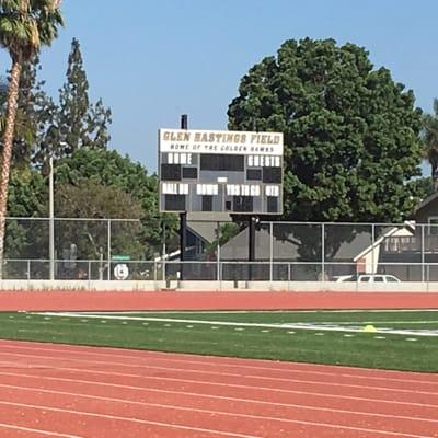 On the field