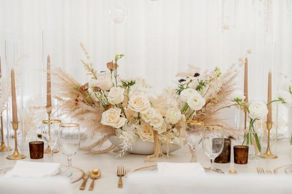 Bohemian style centerpieces