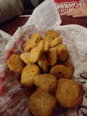 Fried pickles frozen