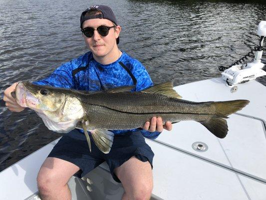 Nick with a healthy big snook!