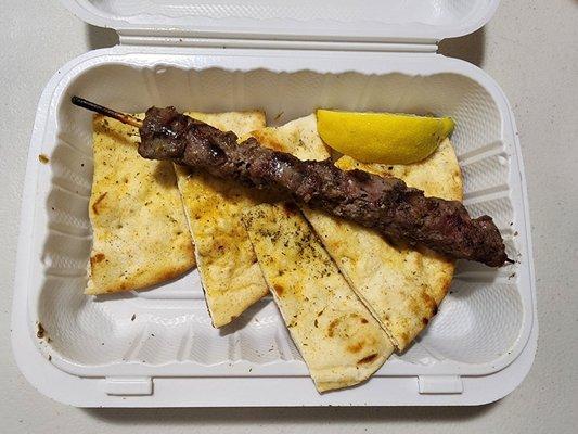 Lamb souvlaki = 1 skewer for $11 ($14 on grubhub) same price as huge gyros