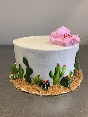 Cactus fun on buttercream