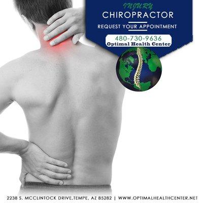 Tempe chiropractor, Optimal Health Center. Call: 480-730-9636, or visit  www.optimalhealthcenter.net.