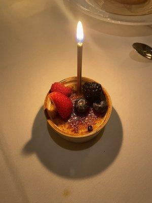 A birthday desert!