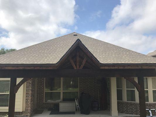 Custom cedar patio cover