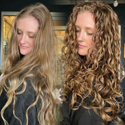 Before and after. Some people have no idea what's under their frizz!