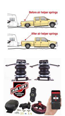 Air Lift Helper Bags
Tow and Haul with Safety and Comfort.
Air Lift® springs help solve common problems of squatting, swaying, and bounce.