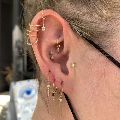 Ear piercing and styling by Perry M. Doig at Fiat Lux Fillmore.