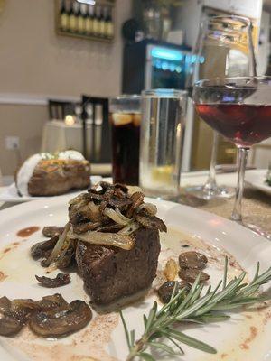 Filet Mignon cooked to perfection