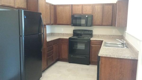 All Appliances including microwave and dishwasher. Lots of cupboard space!