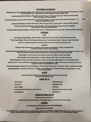 Delta Grocery menu