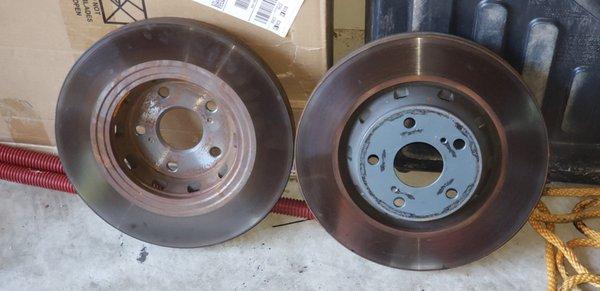 I replaced American Auto's cheap rotors.  They didn't fit my car. To Craigslist or trash.