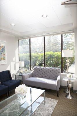 Beautiful natural light in waiting room