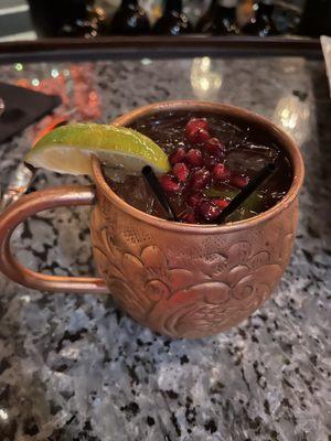 Pomegranate Moscow mule