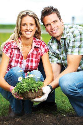 Couples who garden together, grow together....