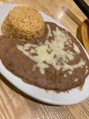 Rice N refried beans