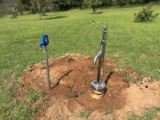 Hand Pump & Yard Hydrant Installation