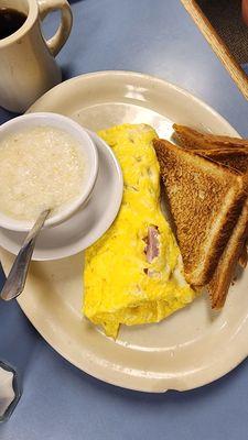 Ham and cheese omelet