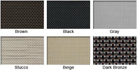 Solar Screen Color Options