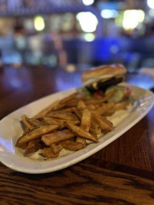 The Varsity Cheeseburger and fries