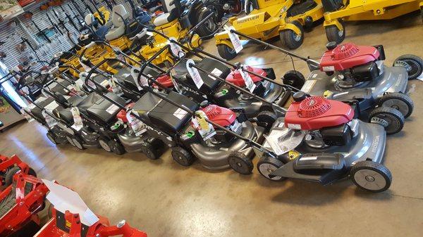 We carry the complete line of Honda's premium residential mowers, including push and self-propel models.