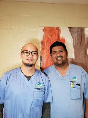 MEN IN NURSING - wearing our Global uniform.