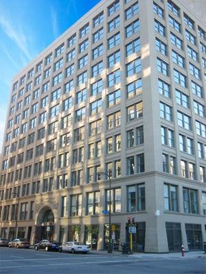 MoreLaw Minneapolis is located in the historic Flour Exchange Building in the heart of the Minneapolis government center.