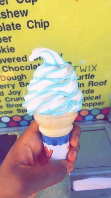 Blue raspberry flavorburst baby cone