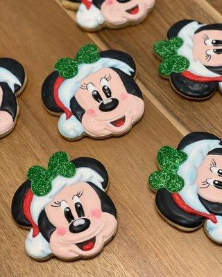 Christmas Minnie sugar cookies