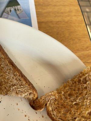 Hair in toast