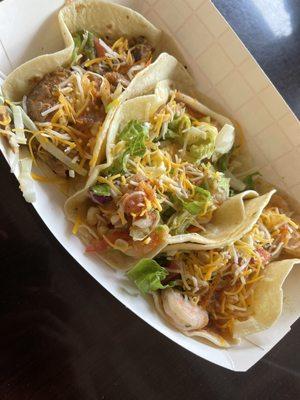 Shrimp and Chicken tacos