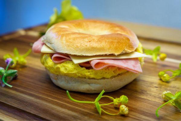 Ham, Egg & Cheese Bagel