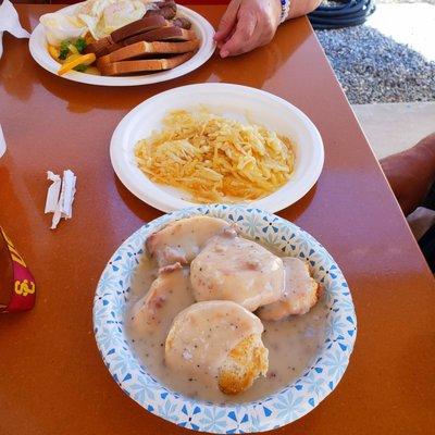 Biscuits and gravy