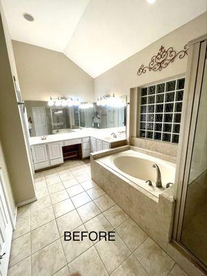 Bathroom before