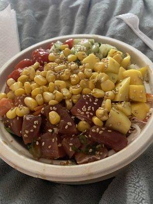 Poke Regular Bowl with 3 Proteins