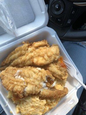 Fried Whiting Fish Meal