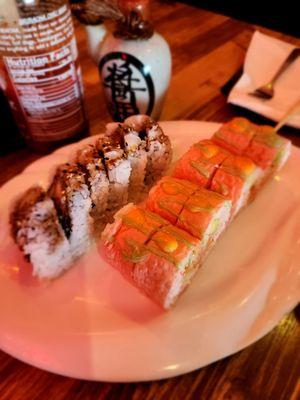 Phoenix roll and shrimp Tempura roll