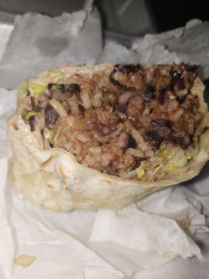 Steak burrito - I dont recommend