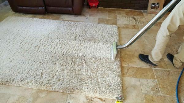 We do area rugs and upholstery too!