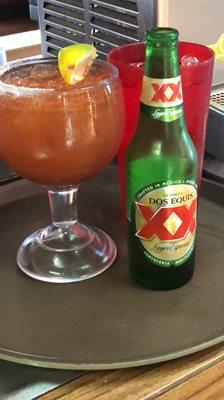 Try our micheladas with your choice of beer!